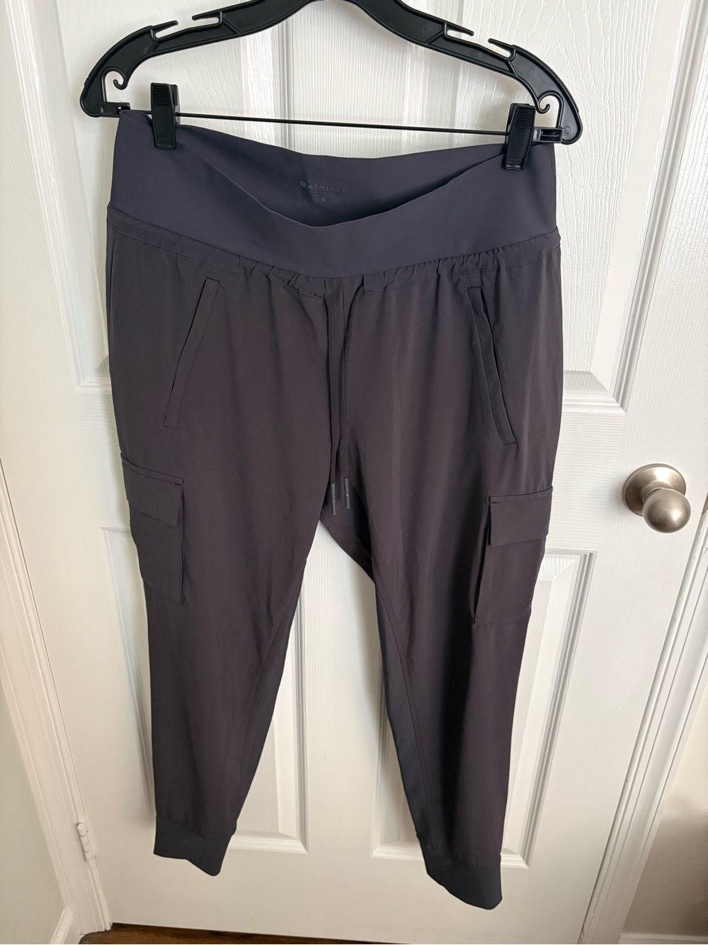 Athleta Charcoal Cargo Joggers